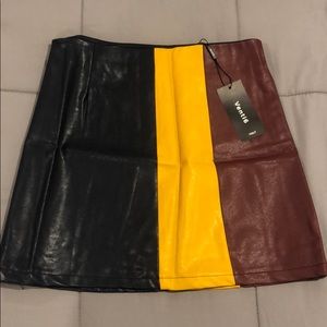 Vegan leather skirt